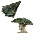 thumbnail image 4 of LHWEN Headband Umbrella Hands- Fishing Hat Camouflage Design 30CM Plastic Hat Umbrella for Outdoor Activities Camping Hiking Compact and Convenient Rain, 4 of 7