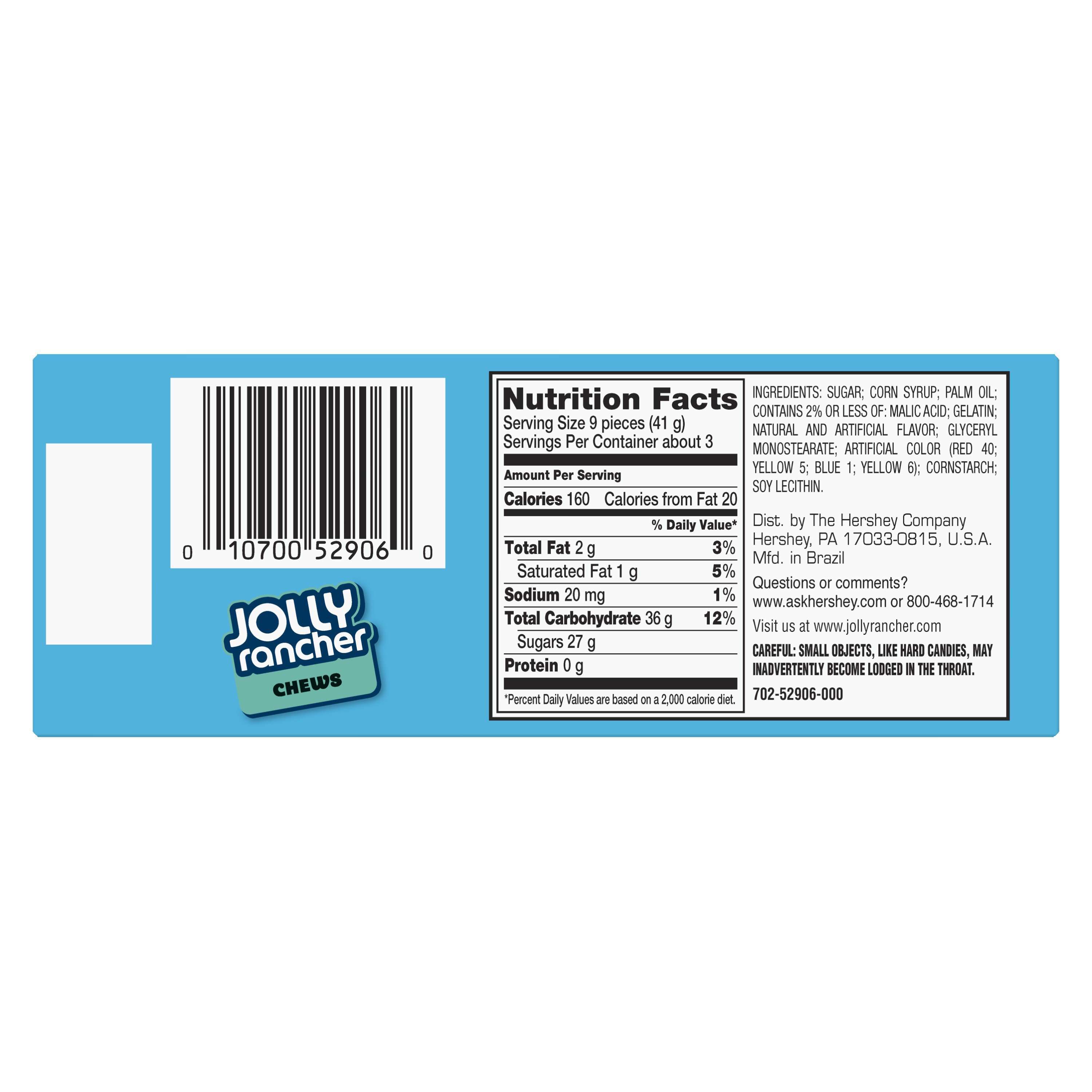 Jolly Rancher Chews Nutritional Information Blog Dandk