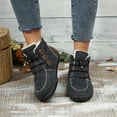 thumbnail image 6 of Xfvqtps Thermal Winter Boots for Women Fashion High Top Elastic Ankle Boots Warm Fleece Lined Slip Resistant Flat Shoes Outdoor Indoor Casual Wear, 6 of 8