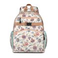 thumbnail image 1 of Artistic Floral Design Spine-Protecting Backpack for Teens, 1 of 6