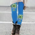 thumbnail image 4 of Zhanying Leggings Rouges pour Femmes Style de Noël Laid Poignets Élastiques aux Chevilles Vêtements Thermiques d'Hiver Bleu Clair P, 4 of 5