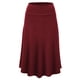 thumbnail image 5 of Qarigey Hermosa plisada en negro - Material de alta Ajuste cómodo negra midi Faldas Sexy Claret XXXL Burdeos XXXL 2Conjunto, 5 of 6