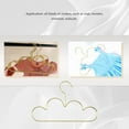 thumbnail image 5 of 10Pcs Hangers Non Slip Metal Toddlers Clothes Hanger Golden Kids Cloud Shape Coat Han xwm25, 5 of 6