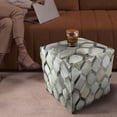 thumbnail image 2 of Canvello Luxury Ottoman Footstool, Ottoman footrest Square, Genuine Leather Ottoman, Leather Ottoman Bench, Leather Ottoman Brown, Leather Ottoman footrest (Regular Pentagons), 2 of 9
