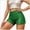 Green, variant on Women's Plus Size Glitter Sequin Shorts Elastic Waist Party Y2K Mini Shorts (Green,L)