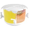 thumbnail image 2 of OUSITAID 1.37 Gallons Beverage Dispenser with Spigot 360° Rotatable 4-Grid Drinks Dispenser Removable Leakproof Juice Dispenser S, 2 of 10