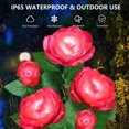 thumbnail image 5 of Syenll Solar Garden Light Outdoor, Solar Flower Lights with 5 Rose Flowers, LED Waterproof Solar Lights for Patio Yard Pathway, Red, 5 of 8