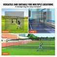 thumbnail image 5 of Baseball Batting Netting, 55FT Professional Softball Cage, Portable Practice Net with Door & Carry Bag, Heavy Duty PE Netting for Baseball Training, 5 of 7
