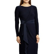 Ralph Lauren Women's Shift Jersey Dress Blue Size 8 Petite