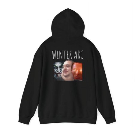 Funny Sigma WINTER ARC Hoodie | Patrick Bateman, mewing, looksmaxxing, jonkler, joker