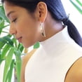 thumbnail image 5 of Humble Chic 14K Gold Plated Drop Earrings for Women - Long Earrings for Women, 5 of 10
