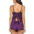 thumbnail image 5 of YAGHYAGH Womens Summer Pajamas Sleepwear Cami Short Loungewear Satin Silk Lingerie, 5 of 5