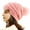 Rose Pink, variant on Women's Winter Acrylic Pom Pom Beanie Hat, rose pink, One Size