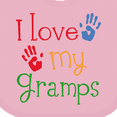 thumbnail image 4 of Inktastic I Love My Gramps Cute Grandkids Boys or Girls Baby Bib, 4 of 4