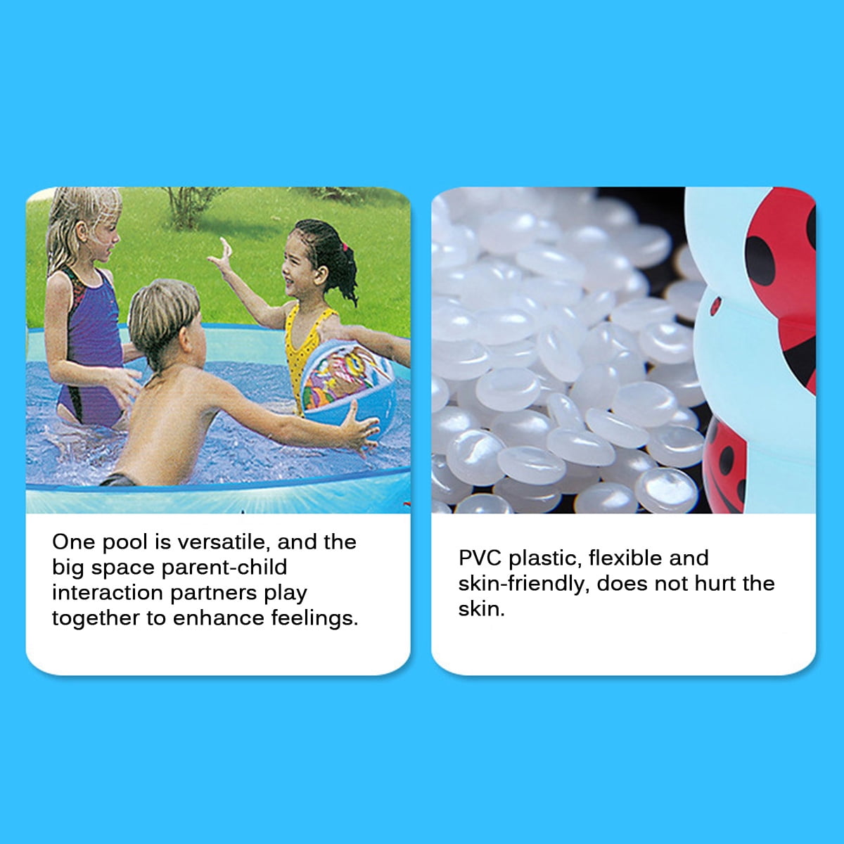 4' x 10" inch Pool Family Paddling Pool Swimming Pool, Garden Round Inflatable Baby Swimming Pool, Portable Inflatable Child / Children Pool