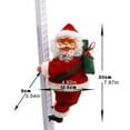 thumbnail image 4 of Santa Claus Climbing Ladder, Funny Electric Santa Claus Climbing Rope Ladder Decoration, Santa Doll Toy Christmas Tree Hanging Ornament for Party Home Door Wall Decor, 4 of 6