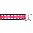 thumbnail image 2 of Bohemian Aum Round Pink Quartz Unisex Beaded Bracelet, 2 of 5