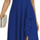 thumbnail image 4 of Vestido COOAN negro largo formal para mujer invitada a una boda, 4 of 6
