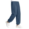 thumbnail image 5 of SERTGUTR Girls' Jogger Pants Elastic Waist Relaxed Tapered Fit Side Pockets Lightweight Crinkle Fabric Casual School Summer Outdoor Everyday Wear, 5 of 6