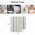 thumbnail image 6 of Cloth Napkins Set of 4 - 20x20 Inches, Dark Sage Green Botanical Washable Reusable Table Napkins, Summer Botanical Leaf Vertical Stripes Soft & Absortbent Dining Napkin for Party Wedding Hotel, 6 of 9