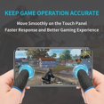 thumbnail image 2 of [6 piezas] Fundas para dedos para juegos Pubg Mobile (borde azul), [edición de competición] Fundas para dedos táctiles Cran, respirables y resistentes al sudor, disparos sensibles A, 2 of 4
