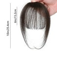 thumbnail image 3 of Momihoom Clip in Bangs Synthetic Hair Extensions One Piece in Fringe Natural Flat Air Bangs, 3 of 6