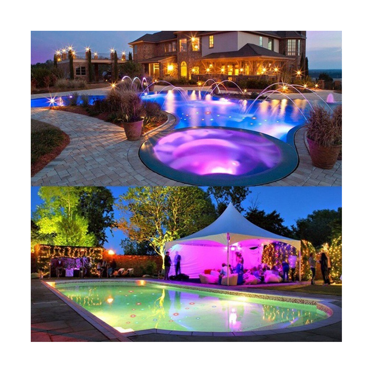Lumières LED Flottantes Alanmoship Pour Piscine - Projecteurs Ambiance Étang/Jardin - Étanches