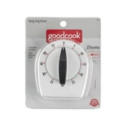 GoodCook Precision Long Ring Kitchen Timer, 60-Minutes, White, Nonslip Base