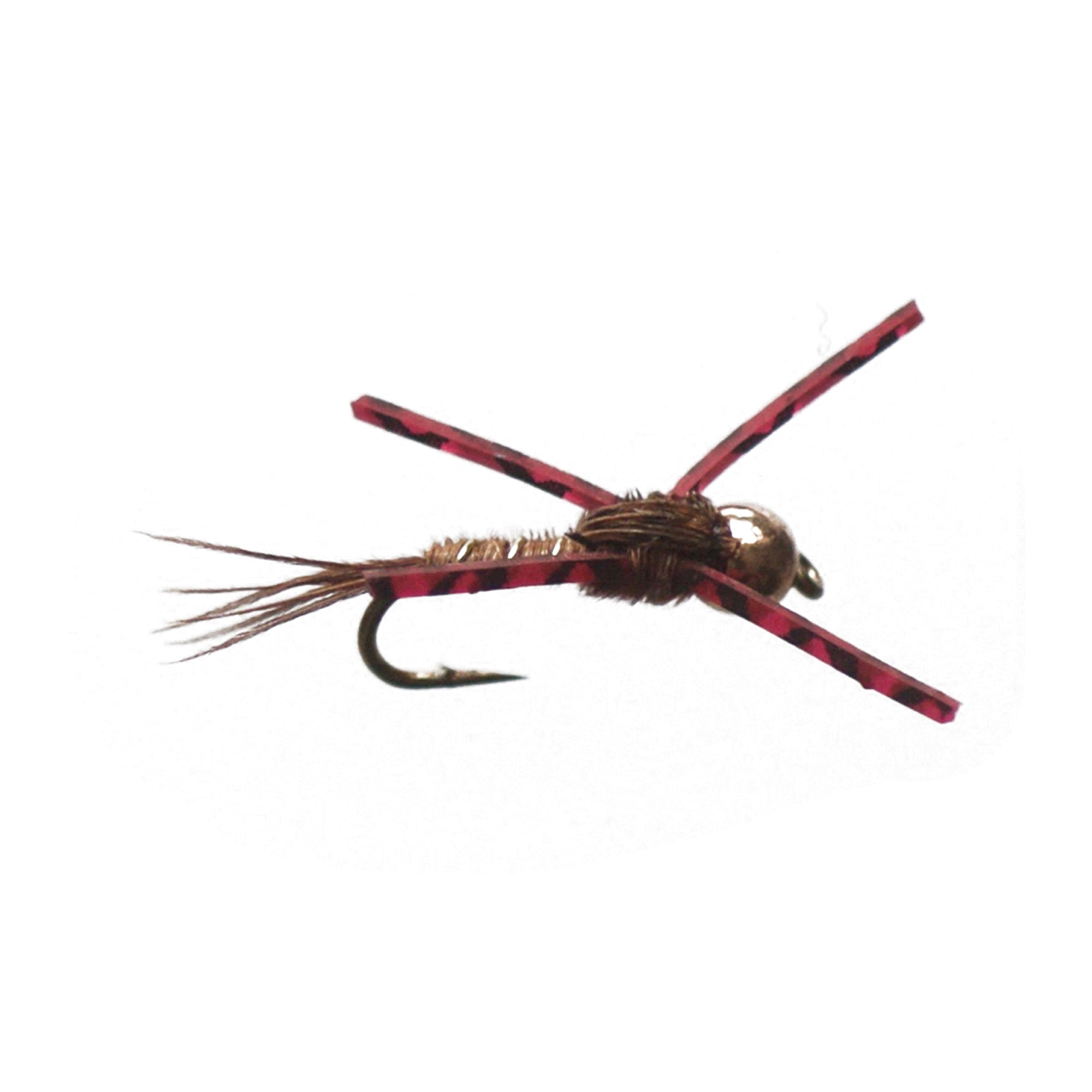 (2 pack) Cortland Fairplay Rubber Legs Nymph Fly Assortment, Size 12, 4 Pack, 709461