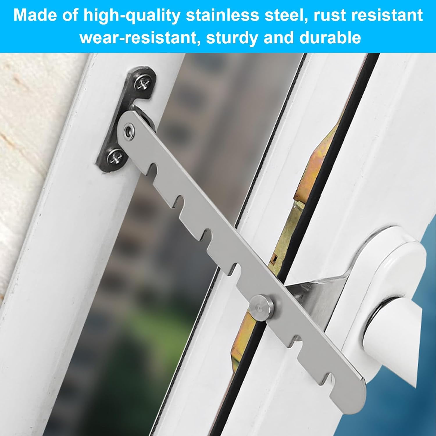 Supports Fenêtre Pvc Supports Store Enrouleur - Lot De 10 - Fixation Sans Perçage - Pour Fenêtres PVC Et Bois Fixation Pour Store Sans Percage