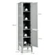 thumbnail image 3 of Costway Armario Alto de Baño con 5 Niveles de Almacenamiento Gabinete Independiente Organizador Estrecho para Cocina 37 x 37 x 160 cm, 3 of 9