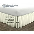 thumbnail image 5 of SGI Bedding 9 Inch Ruffled Bed Skirt | Microfiber Bed Skirt | Fade Resistant, Wrinkle Free, Anti-static, Decorative, Extra Storage Space, Clutter-Free |California King, Ivory, 5 of 8