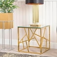 thumbnail image 2 of Heavenly Collection | Golden Side Table with a Cube Form for Bedroom and Living room, 2 of 7