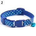 thumbnail image 2 of SPRING PARK Cat Collars Polka Dot Print- Super Soft Nylon Cat Collar – Pet Collars - Colorful Adjustable Safety Kitten Collars with Bell, 2 of 6
