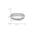 thumbnail image 3 of Gem & Harmony Mens Greek Key 6mm Sterling Silver Brushed Wedding Band Ring for Men, 3 of 5