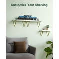 thumbnail image 6 of AMERIERGO 3 Packs Floating Shelves Wall Mounted Shelves for Bedroom, Living Room, Bathroom, Kitchen, 6 of 7