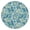 Tribal, variant on Round Tablecloth Fitted Waterproof, Artistic Geometric Retro Style Vinyl, Elastic Edge, Backed, Spill-Proof for Kitchen Dining Patio