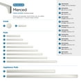 thumbnail image 6 of Amerock Merced 5-1/16 inch (128mm) Center-to-Center Polished Nickel Cabinet Pull, 6 of 6