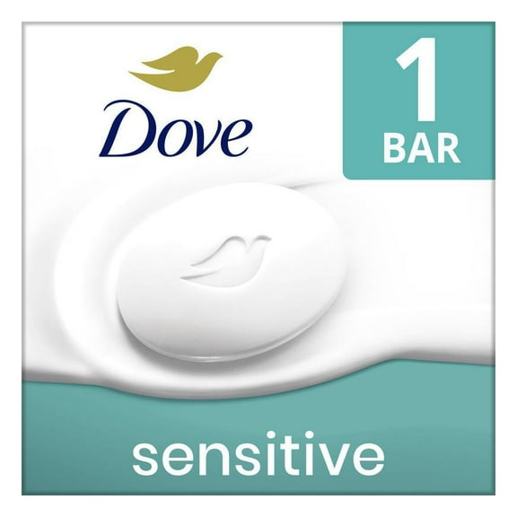Dove Beauty Sensitive Skin Bar Soap - Unscented - Trial Size- 2.6oz