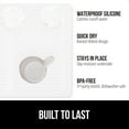 thumbnail image 3 of GORILLA GRIP Dish Drying Mat for Kitchen Counter, 18x24, Waterproof Silicone Dishwashing Mat, White, 3 of 10