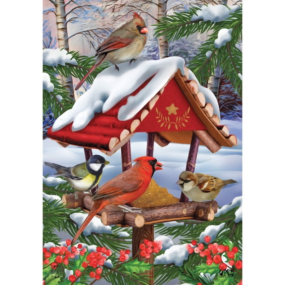 Briarwood Lane Garden Flag 12x18 For Outdoor Gathered Together Winter For Winter Garden Flag Flags For Outside