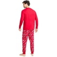 thumbnail image 2 of Matching Men's Merry Snowflake Mix It Family Pajama Set, Medium, Red, 2 of 3