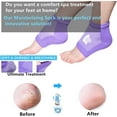 thumbnail image 2 of Moisturizing Socks,Spa Gel Heel Socks, 3 Pairs Aloe Infused Socks for Women Moisturizing Gel Spa Socks for Feet Care Vented Gel Lining Heal and Treat Dry Cracked Feet(Black,Blue,Purple), 2 of 5