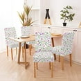 thumbnail image 2 of Floral Chair Cover Pattern Meadow Flowers Chair Cover Slipcovers for Chairs Set of 4 Stretch Removable Washable Chair Covers for Dining Room Hotel Kitchen, 2 of 5