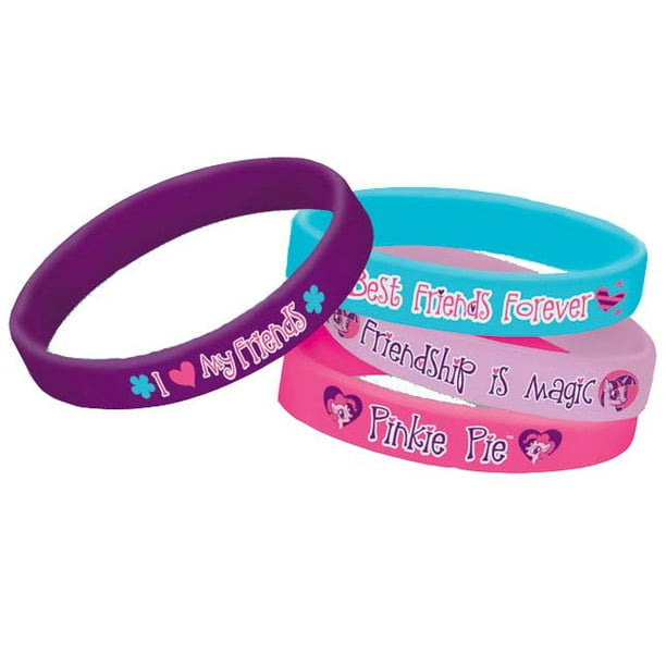My Little Pony Rubber Bracelet Favors (4 Pack) Party Supplies