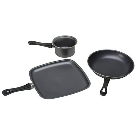 KitchenWorthy 3-Piece Nonstick Cookware Set