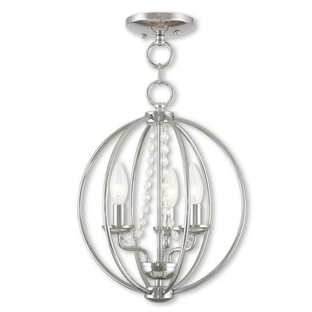 - Livex Lighting Arabella 3 Light Convertible Mini Chandelier/Ceiling Mount