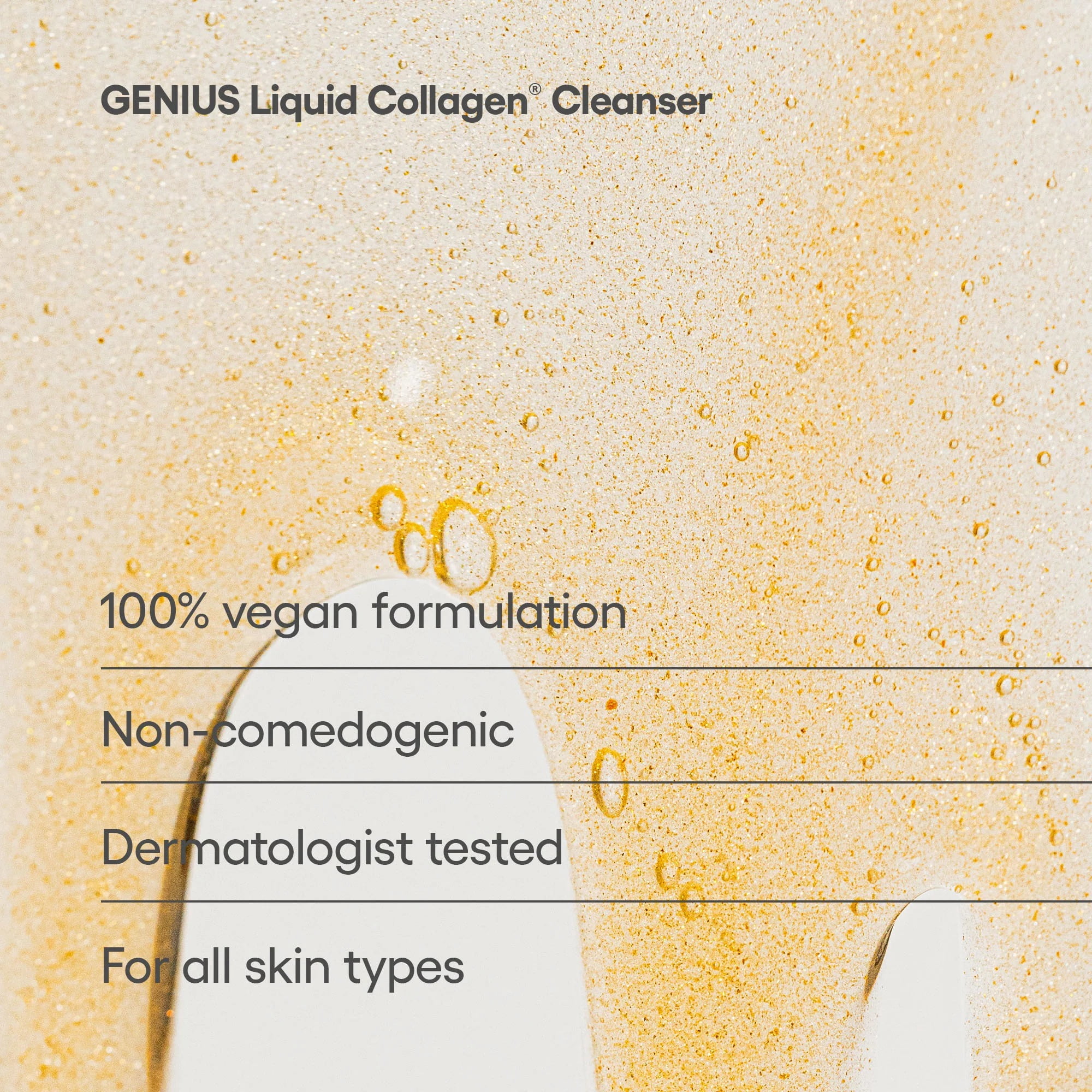 Algenist GENIUS Liquid Collagen Foaming Facial Cleanser - Travel Size Hydrating Face Wash & Makeup Remover with Alguronic Acid and Microalgae Oil to Nourish & Restore Skin's Radiance (1.5 oz, 2 count