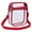 Red, variant on Clear Crossbody Bags for Stadium Events,See Through Bag,Clear Crossbody Bag Stadium Approved,Clear Purse,Plastic Transparent Crossbody Bag Stadium Bag(Red 8*6*3in)from QiwagFerng
