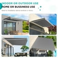 thumbnail image 4 of YODOLLA 10'×8' Manual Retractable Awning Sun Shade Patio Awning Cover Outdoor Patio Canopy Sunsetter Deck Awnings with Manual Crank Handle, Grey, 4 of 6